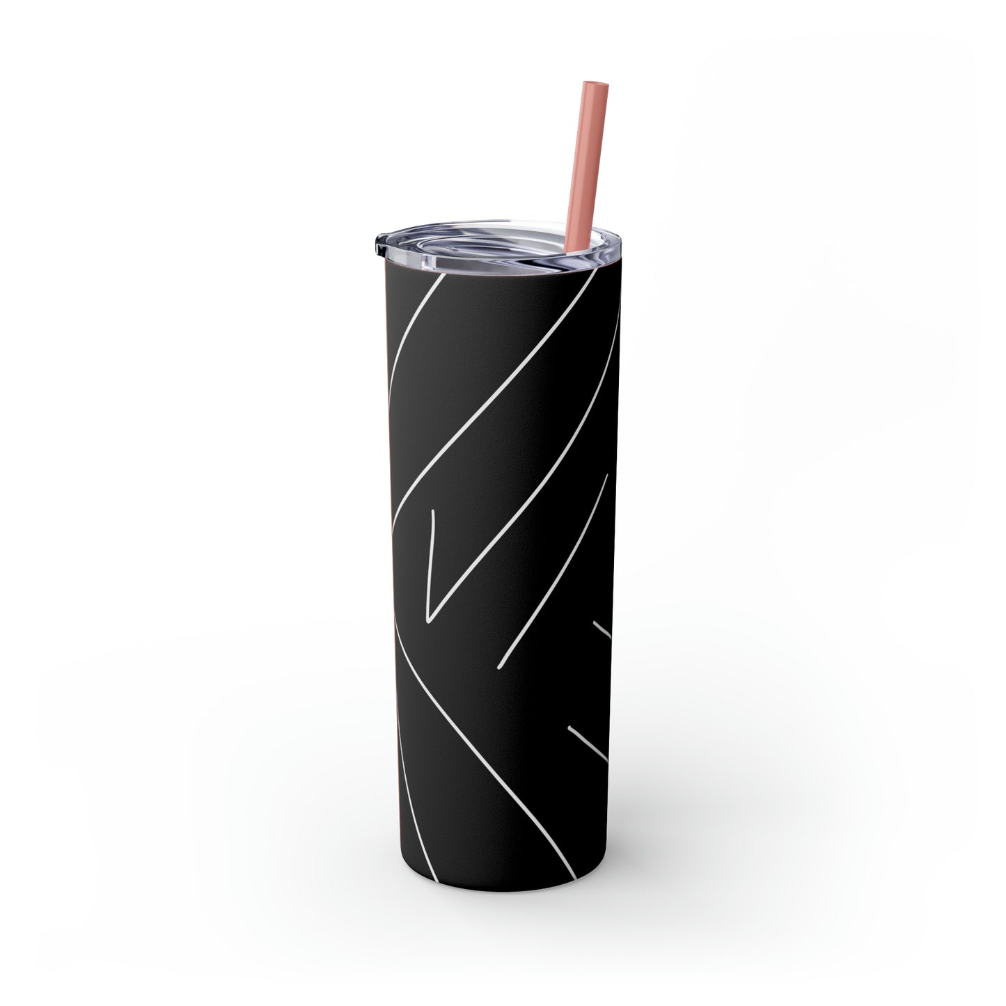 Line Skinny Tumbler with Straw, 20oz