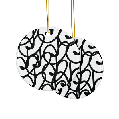 Black Berry Ceramic Ornaments