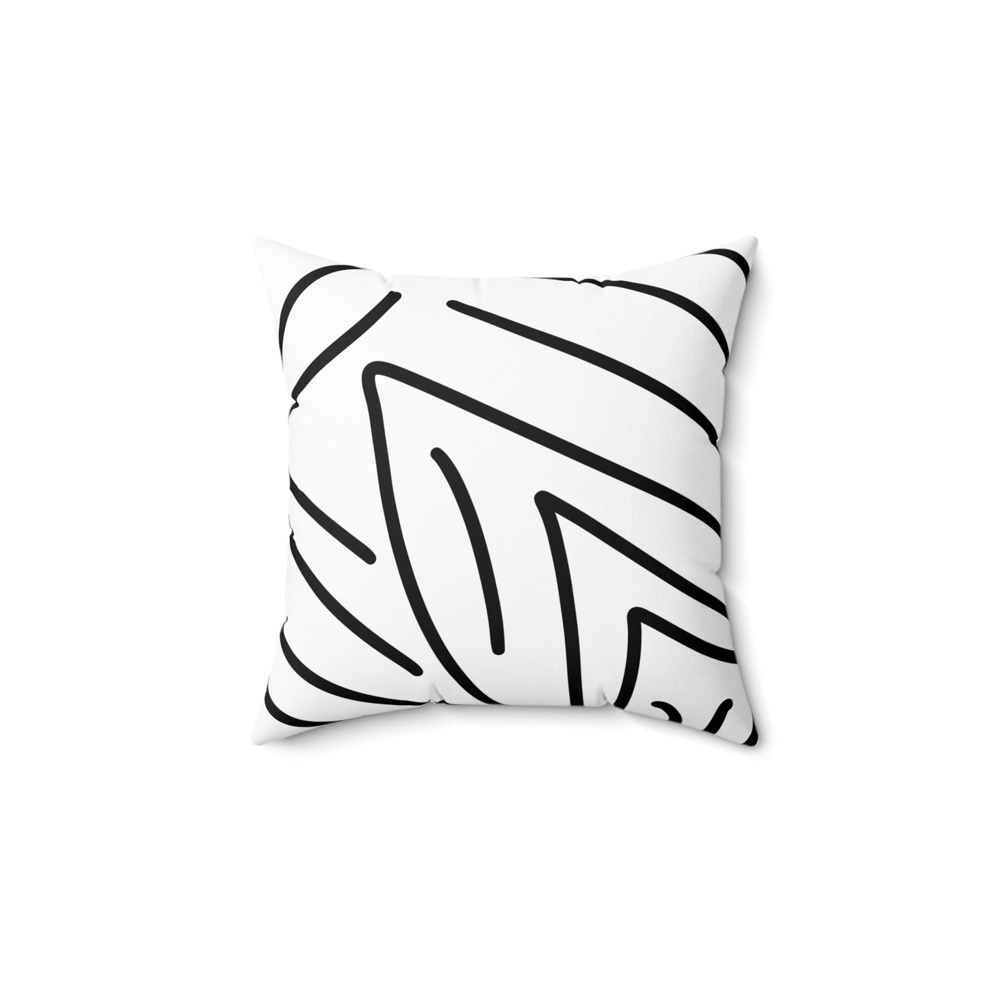 Line Spun Polyester Square Pillow