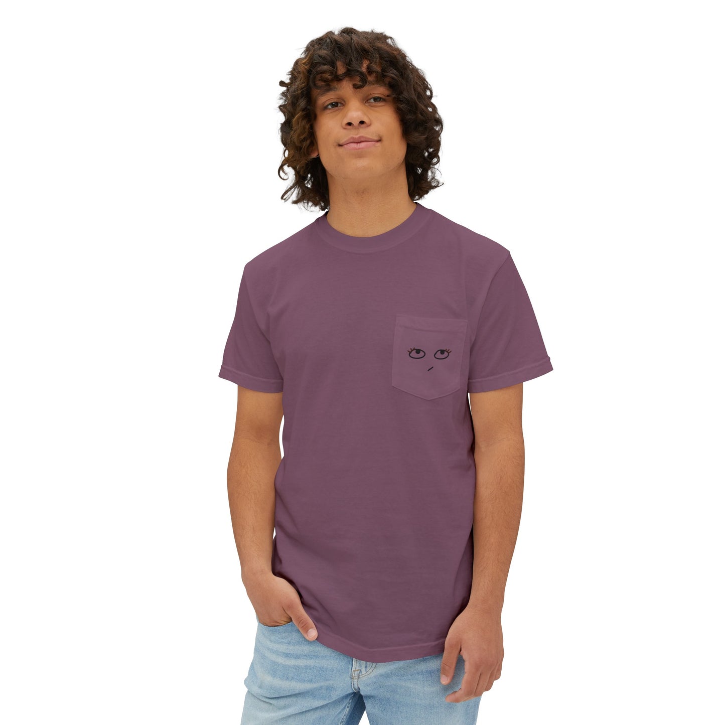 Heh Unisex Garment-Dyed Pocket T-Shirt