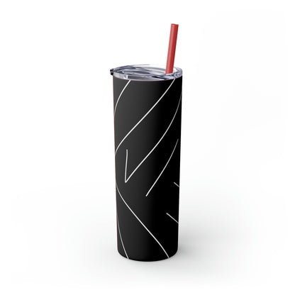 Line Skinny Tumbler with Straw, 20oz