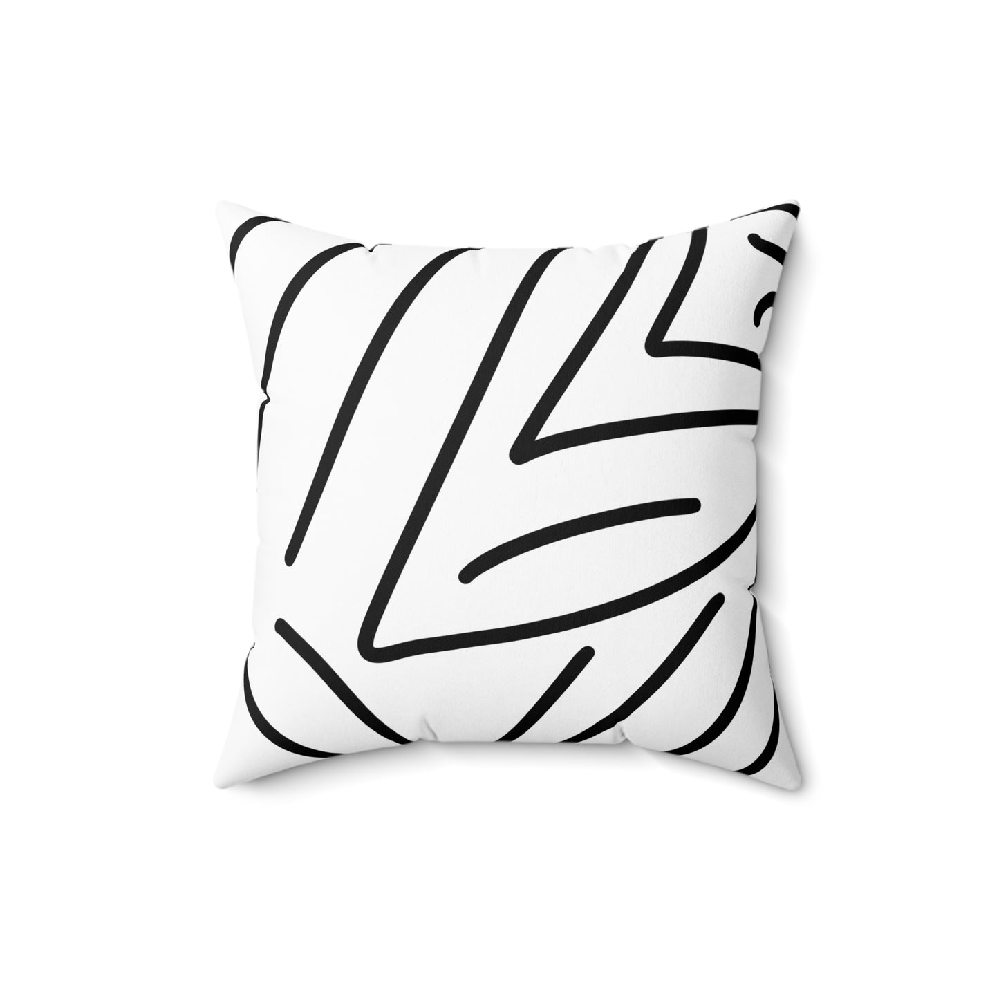 Line Spun Polyester Square Pillow