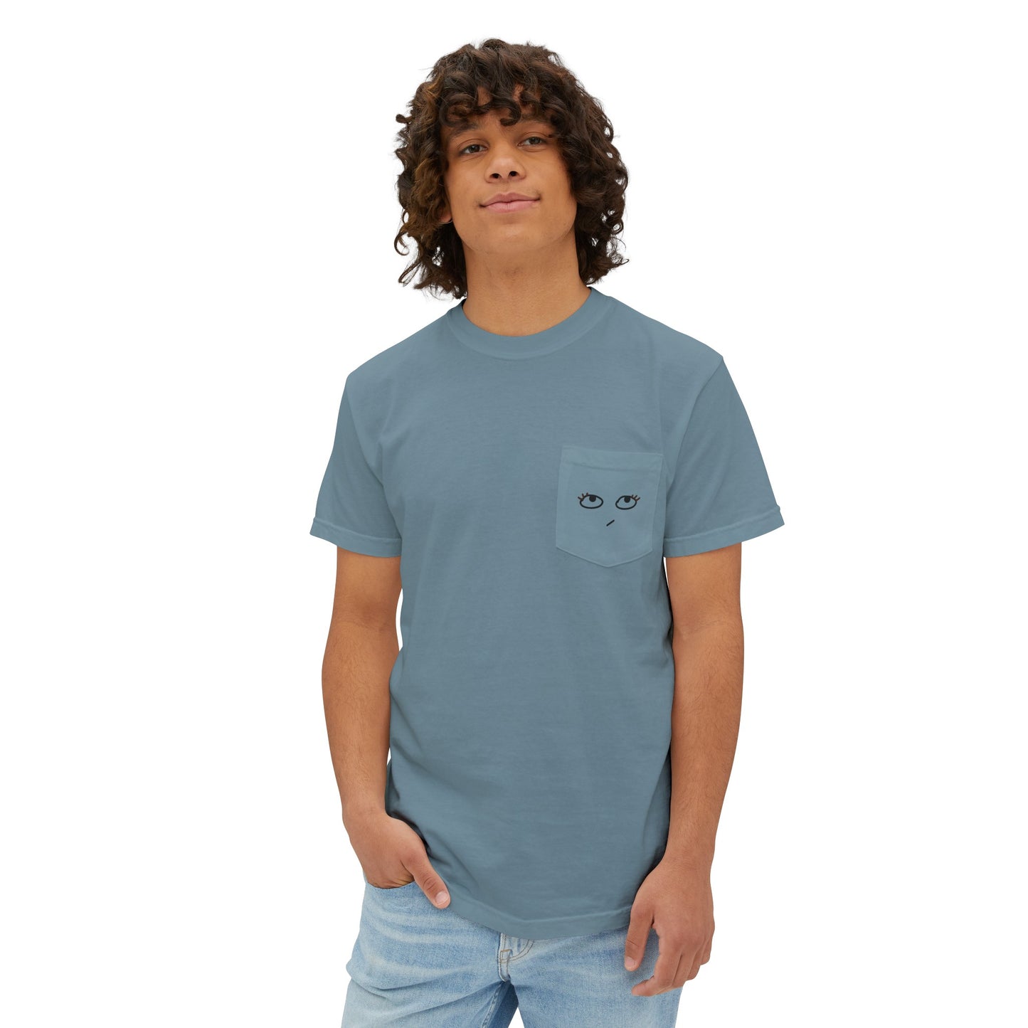 Heh Unisex Garment-Dyed Pocket T-Shirt