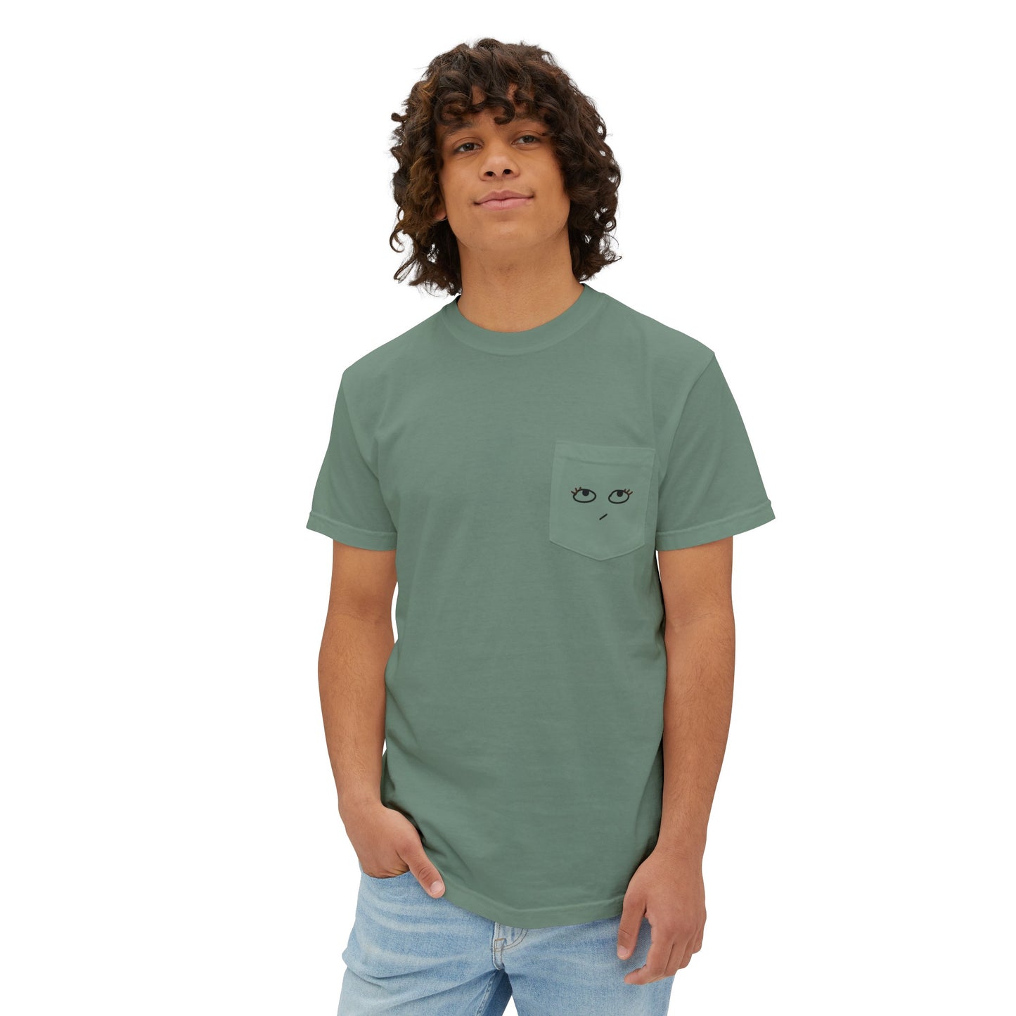 Heh Unisex Garment-Dyed Pocket T-Shirt