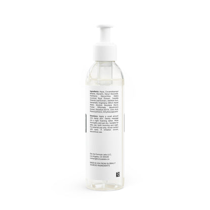 Limpiador suave para rostro y cuerpo 100% vegano, 6 oz