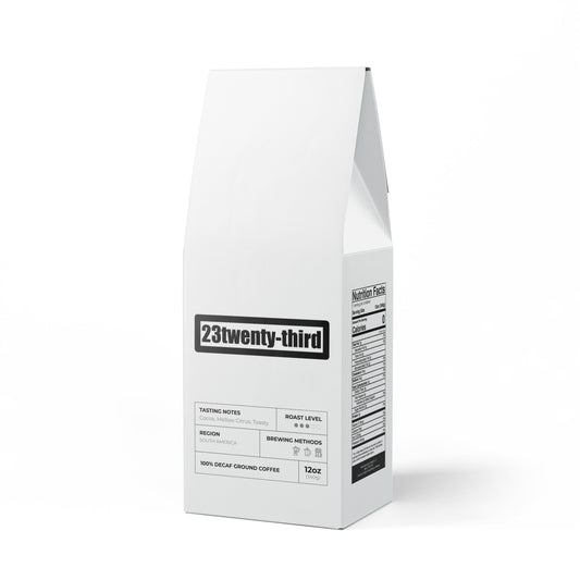 Ethically sourced Trapper Peak Decaf Coffee Blend (Medium Roast)