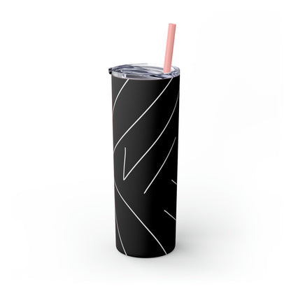 Line Skinny Tumbler with Straw, 20oz