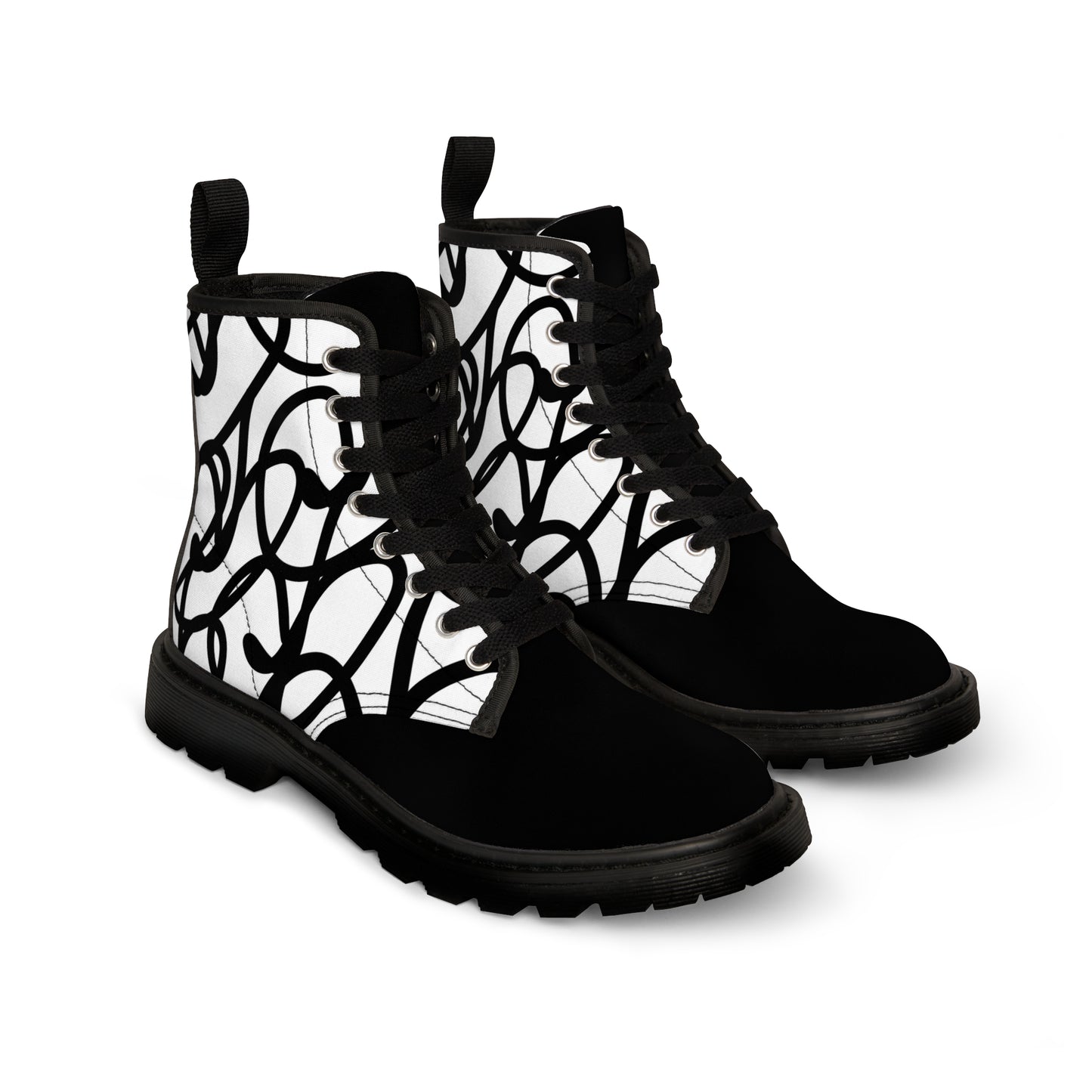 Botas de lona de mujer Black Berry