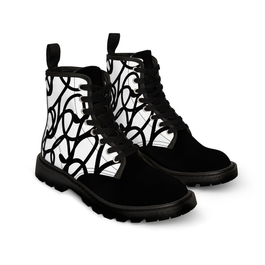 Black Berry Women's Canvas Boots