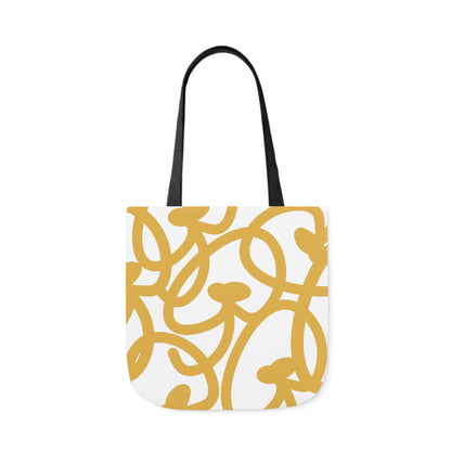 Yell Canvas Tote Boxed Corners Bag, 5-Color Straps