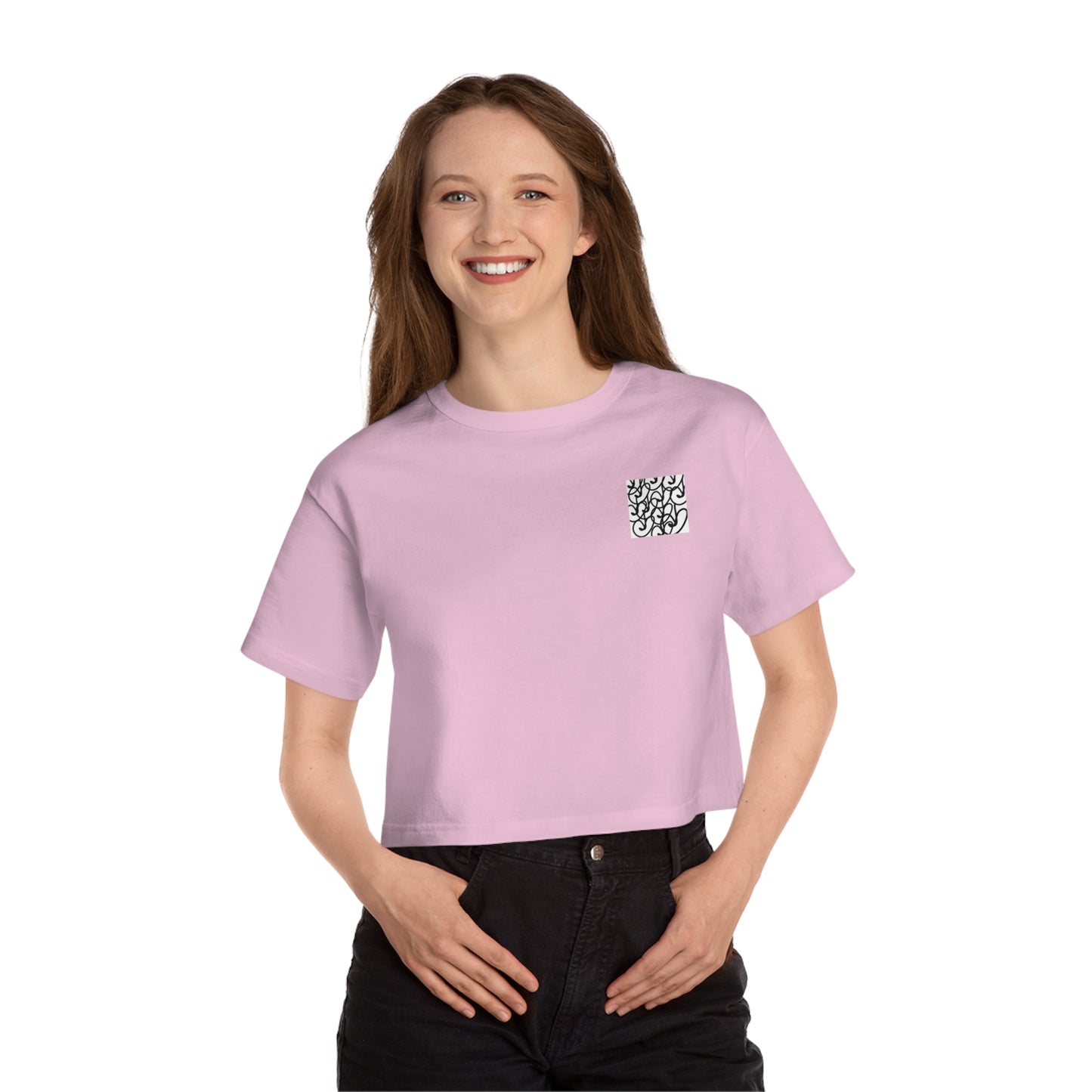 Black Berry Champion Women's Heritage Cropped T-Shirt