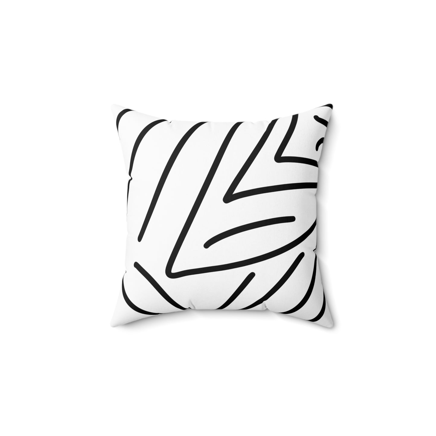 Line Spun Polyester Square Pillow