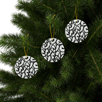 Black Berry Ceramic Ornaments