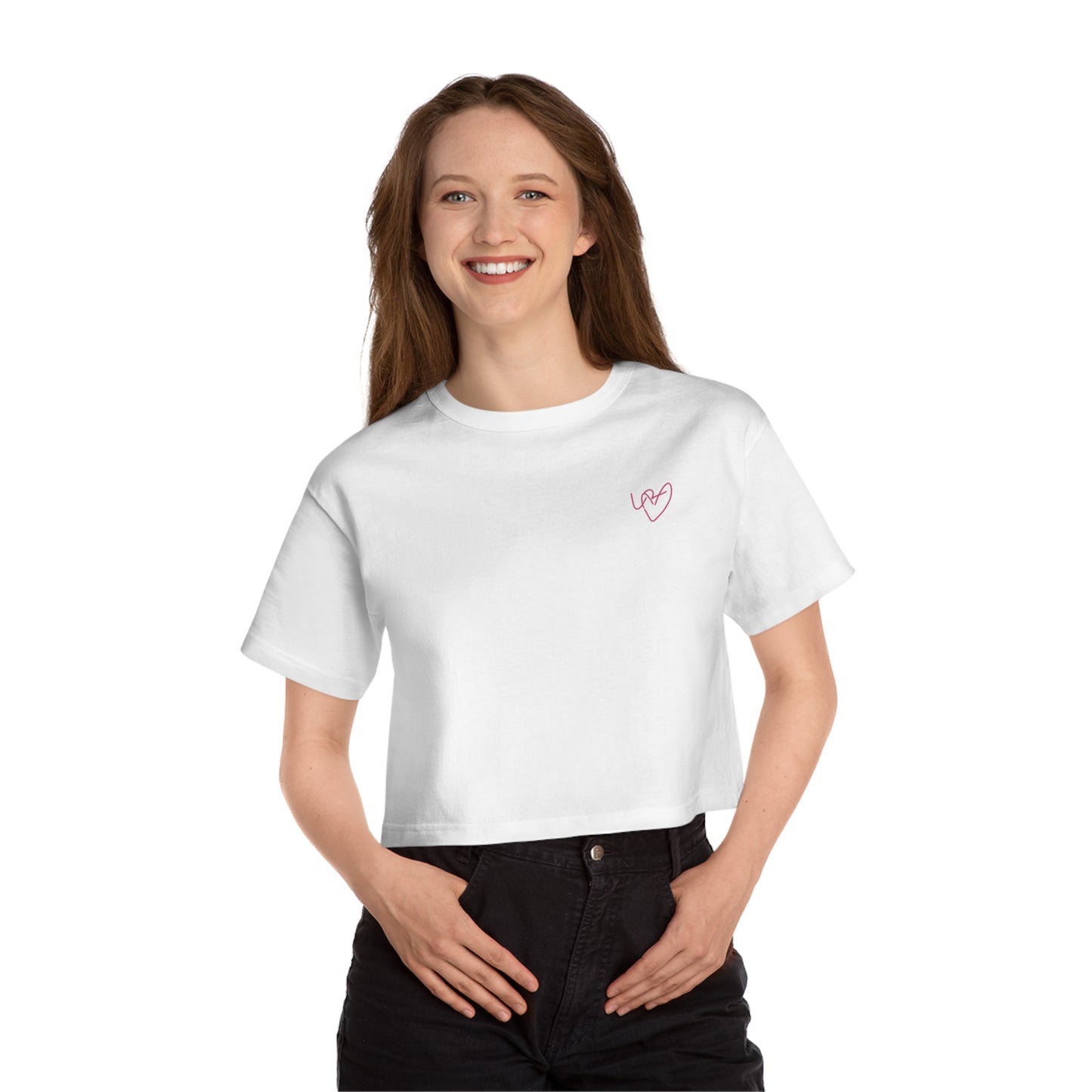 OH (I)  L Champion Women's Heritage Cropped T-Shirt