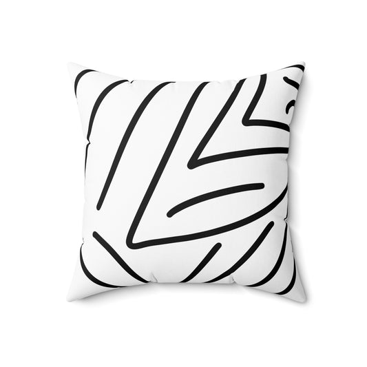 Line Spun Polyester Square Pillow