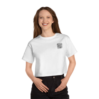 Black Berry Champion Women's Heritage Cropped T-Shirt