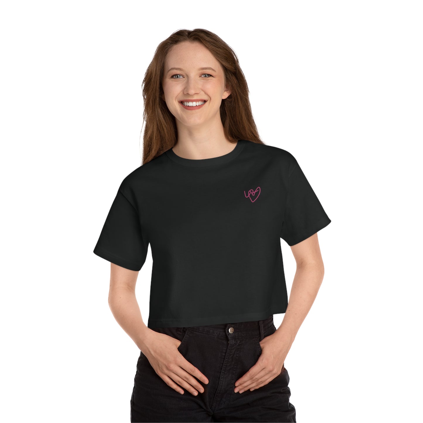 OH (I)  L Champion Women's Heritage Cropped T-Shirt