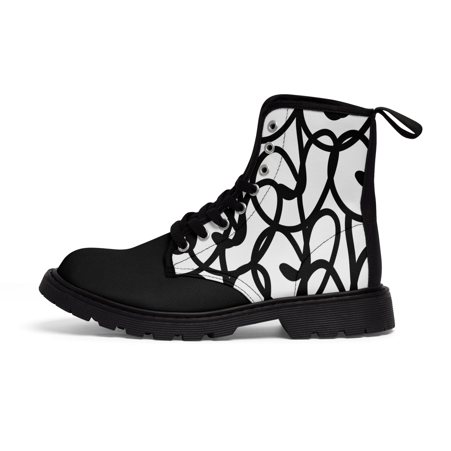 Black Berry Women's Canvas Boots