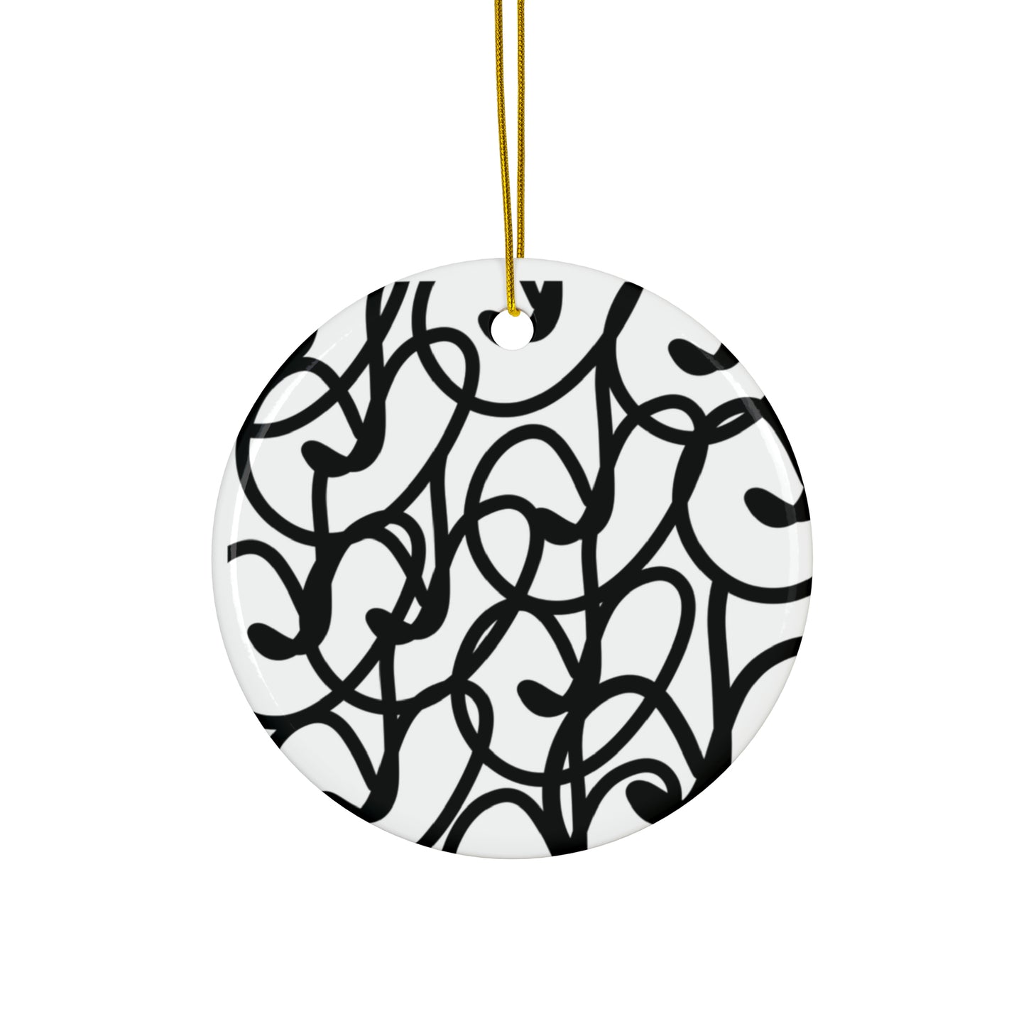 Black Berry Ceramic Ornaments