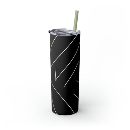 Line Skinny Tumbler with Straw, 20oz