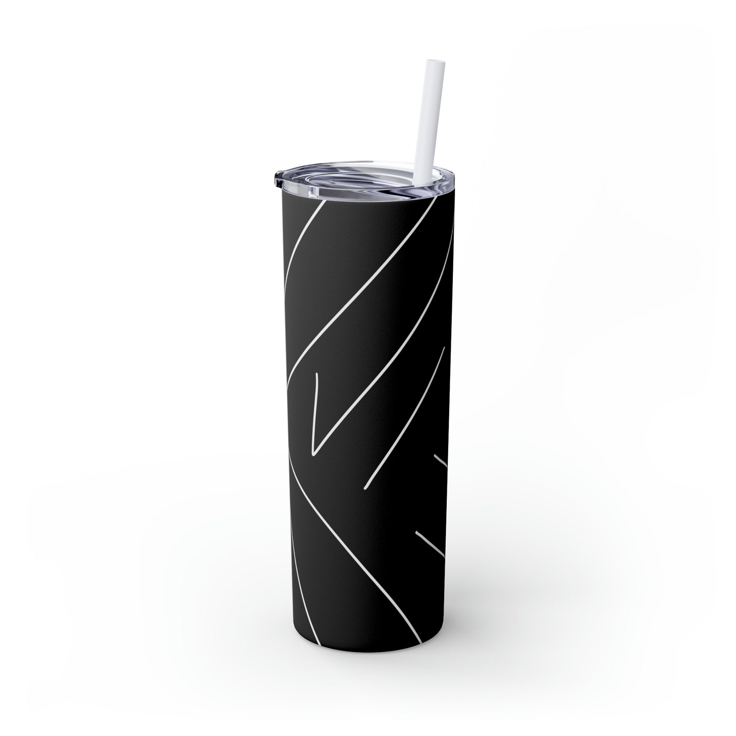 Line Skinny Tumbler with Straw, 20oz