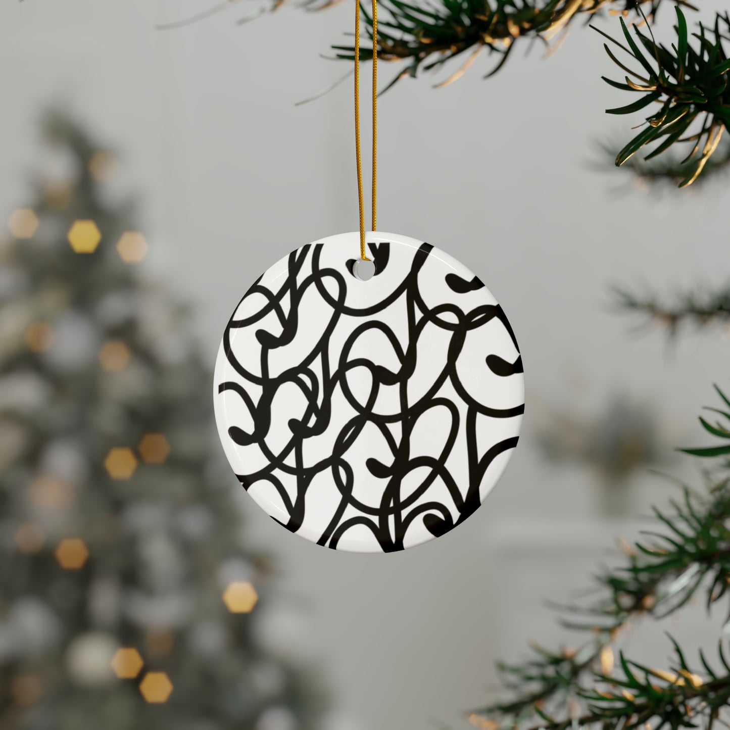 Black Berry Ceramic Ornaments