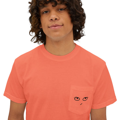 Heh Unisex Garment-Dyed Pocket T-Shirt