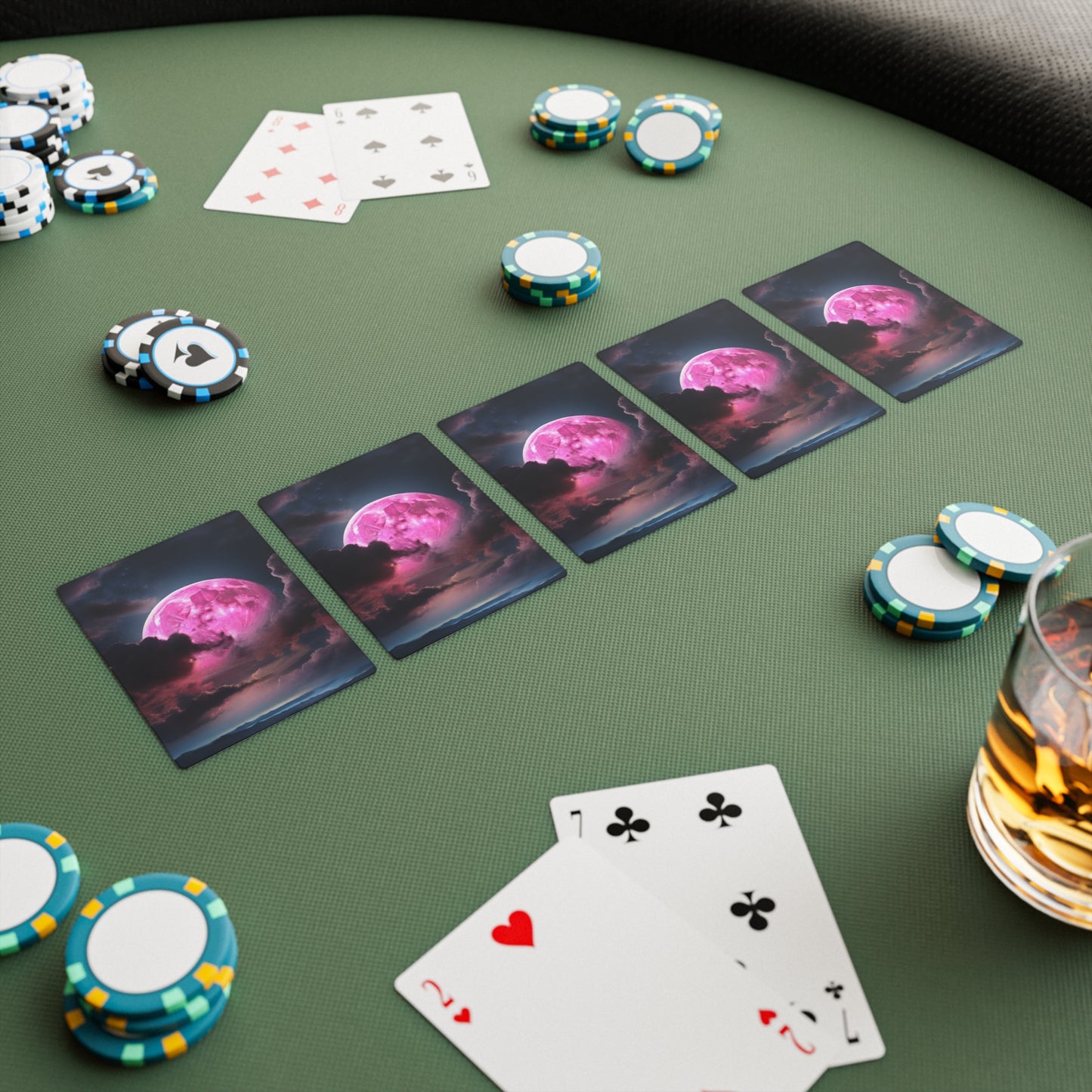 Cartas laminadas con protección UV Moonshine Poker 