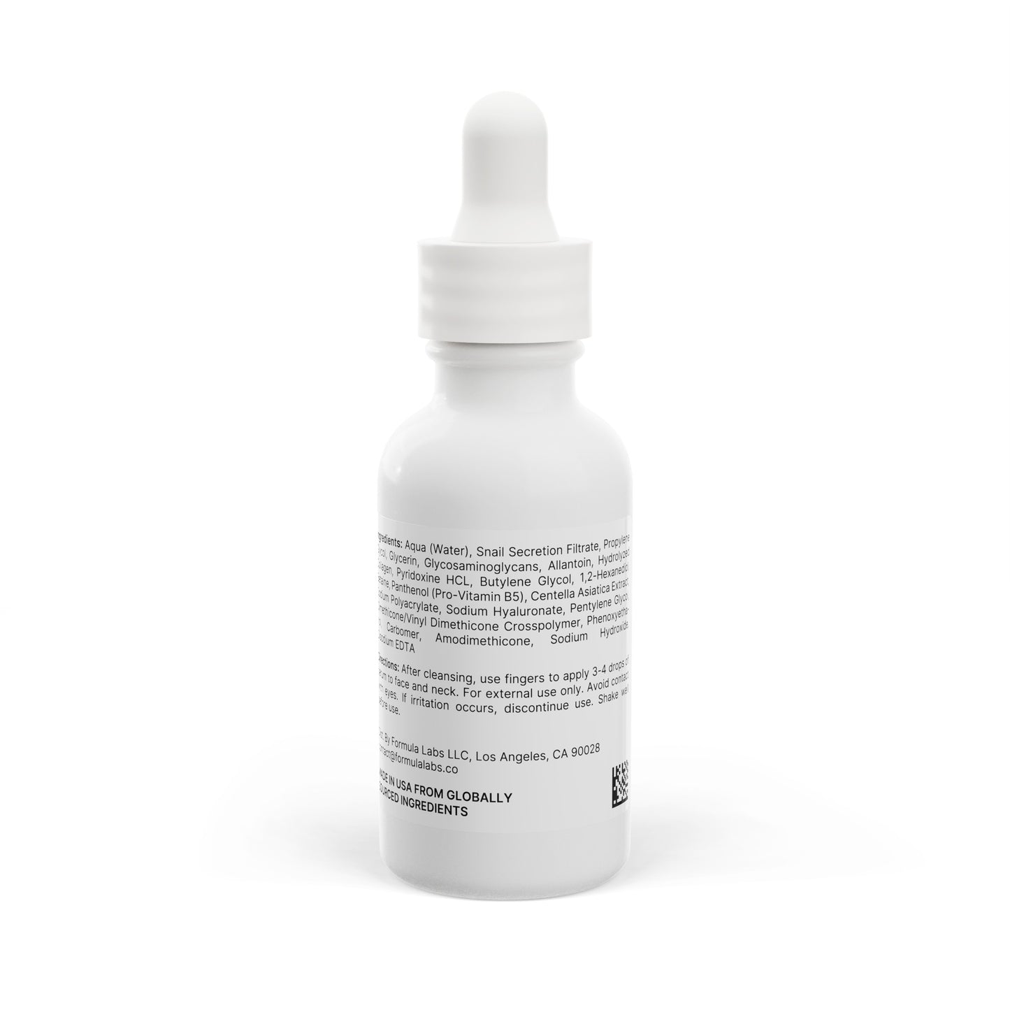 100% Vegan Snail Mucin Facial Serum, 1oz