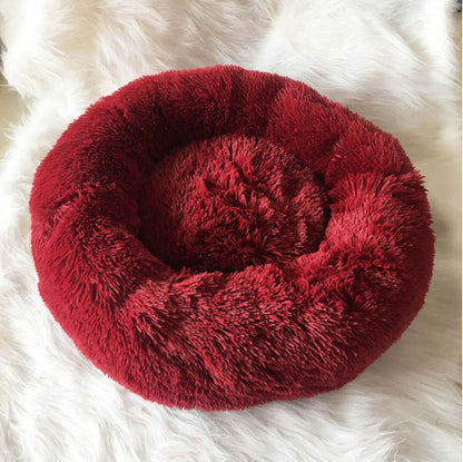 Deep sleep plush round pet bed mat cat bed kennel