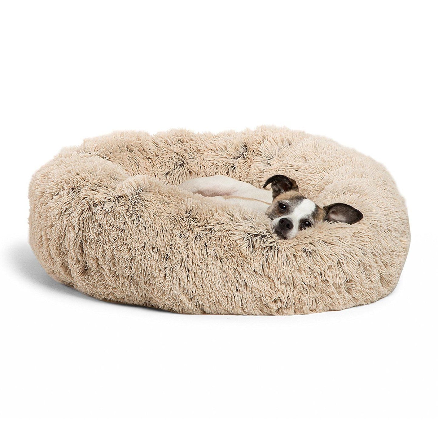 Deep sleep plush round pet bed mat cat bed kennel