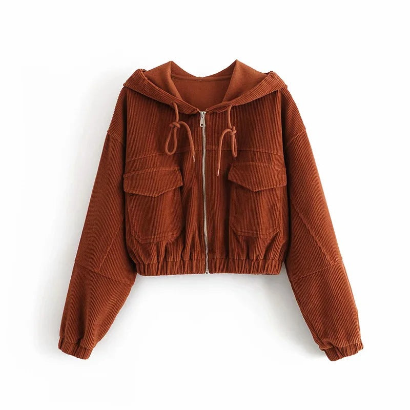 Corduroy seasons parker jacket