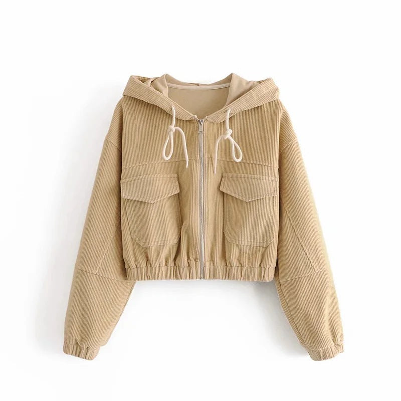 Corduroy seasons parker jacket