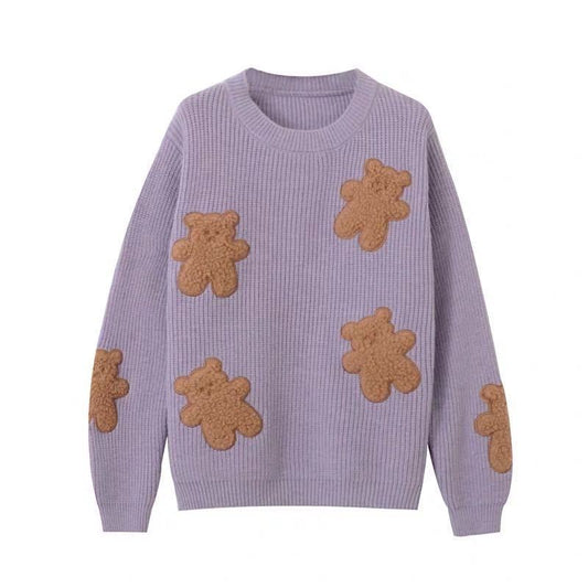 Wild bear knit sweater