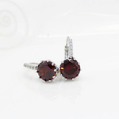 Zircon earrings