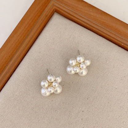 French luxury pearl earrings