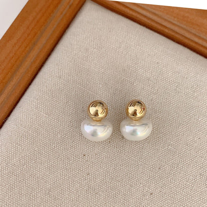 French luxury pearl earrings