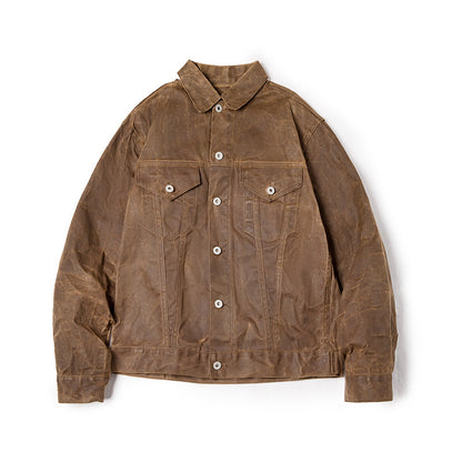 Men's Madden Tooling American Retro Yellowstone Main Canvas Oil Wax Jacket