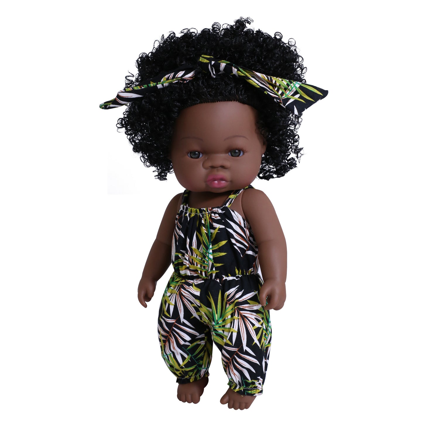 Black rebirth doll soft rubber simulation baby African dolly