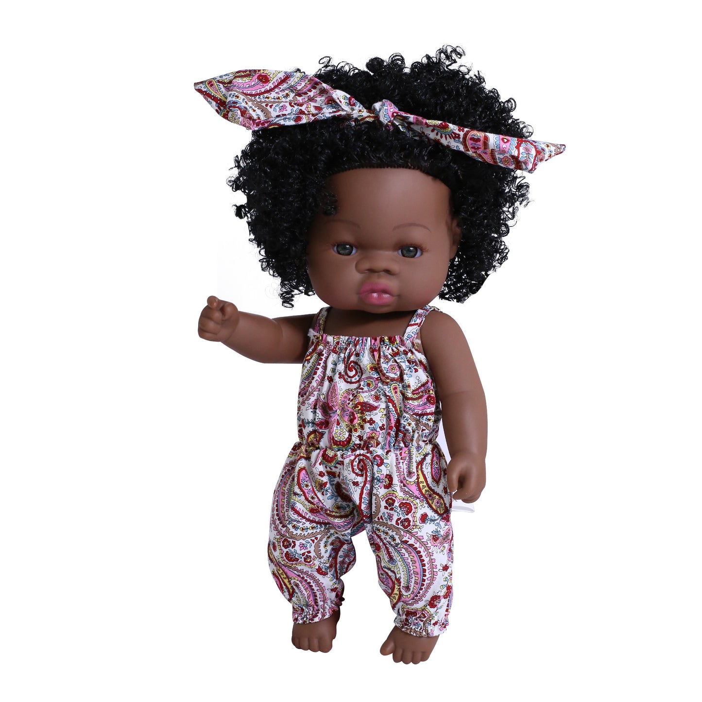 Black rebirth doll soft rubber simulation baby African dolly