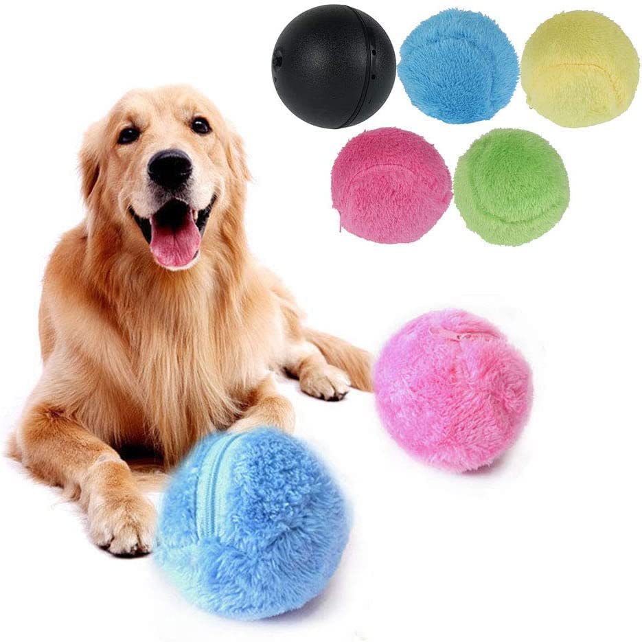 Pet dog cat plush rolling toy plush ball