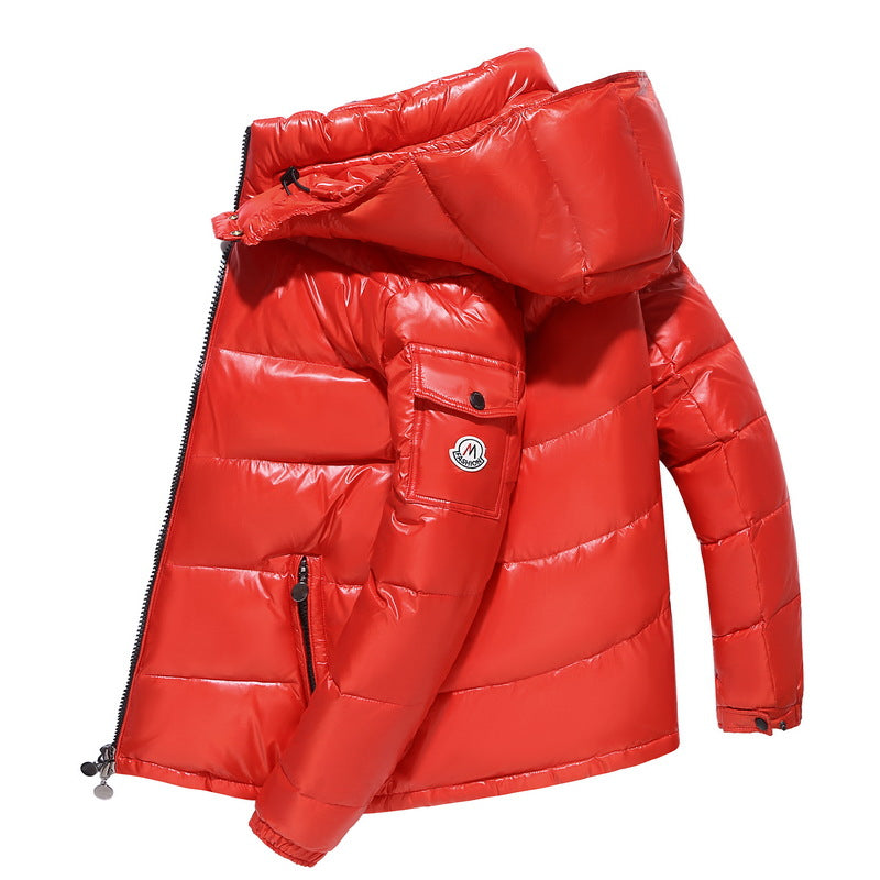 Men's & Women's short bright face down jacket