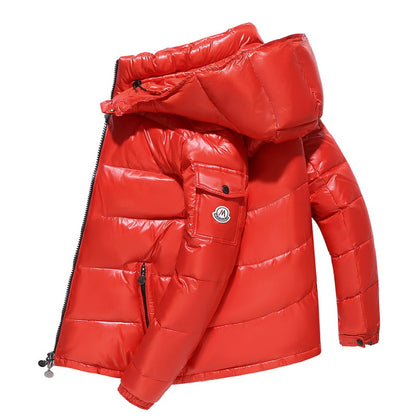 Men's & Women's short bright face down jacket