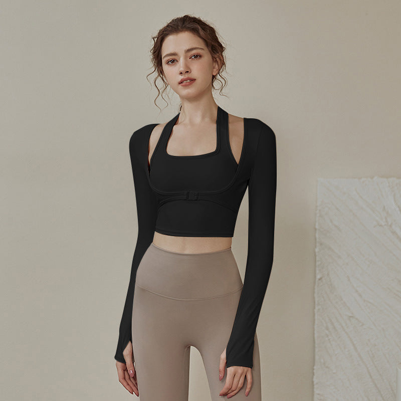 Ropa de yoga con almohadilla para el pecho