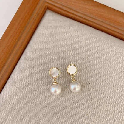 French luxury pearl earrings