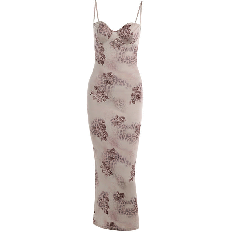 Flower Print Fine Dining Dress