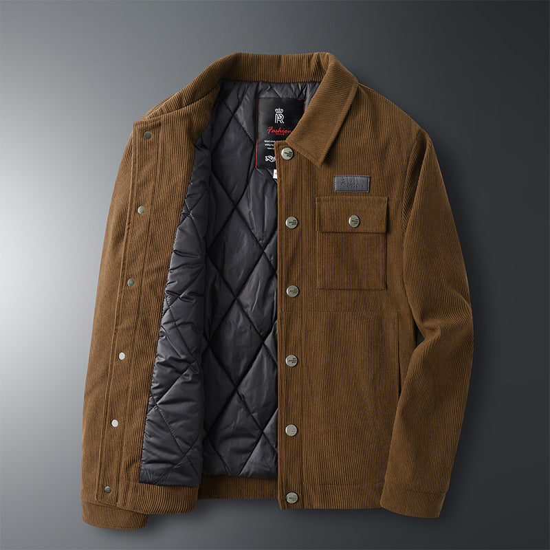 Chaqueta acolchada fina de invierno para hombre.