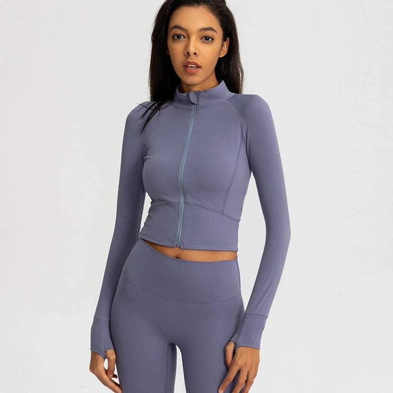 Sports coat tight-fitting yoga quick-drying long-sleeved top