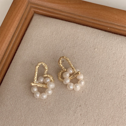 French luxury pearl earrings