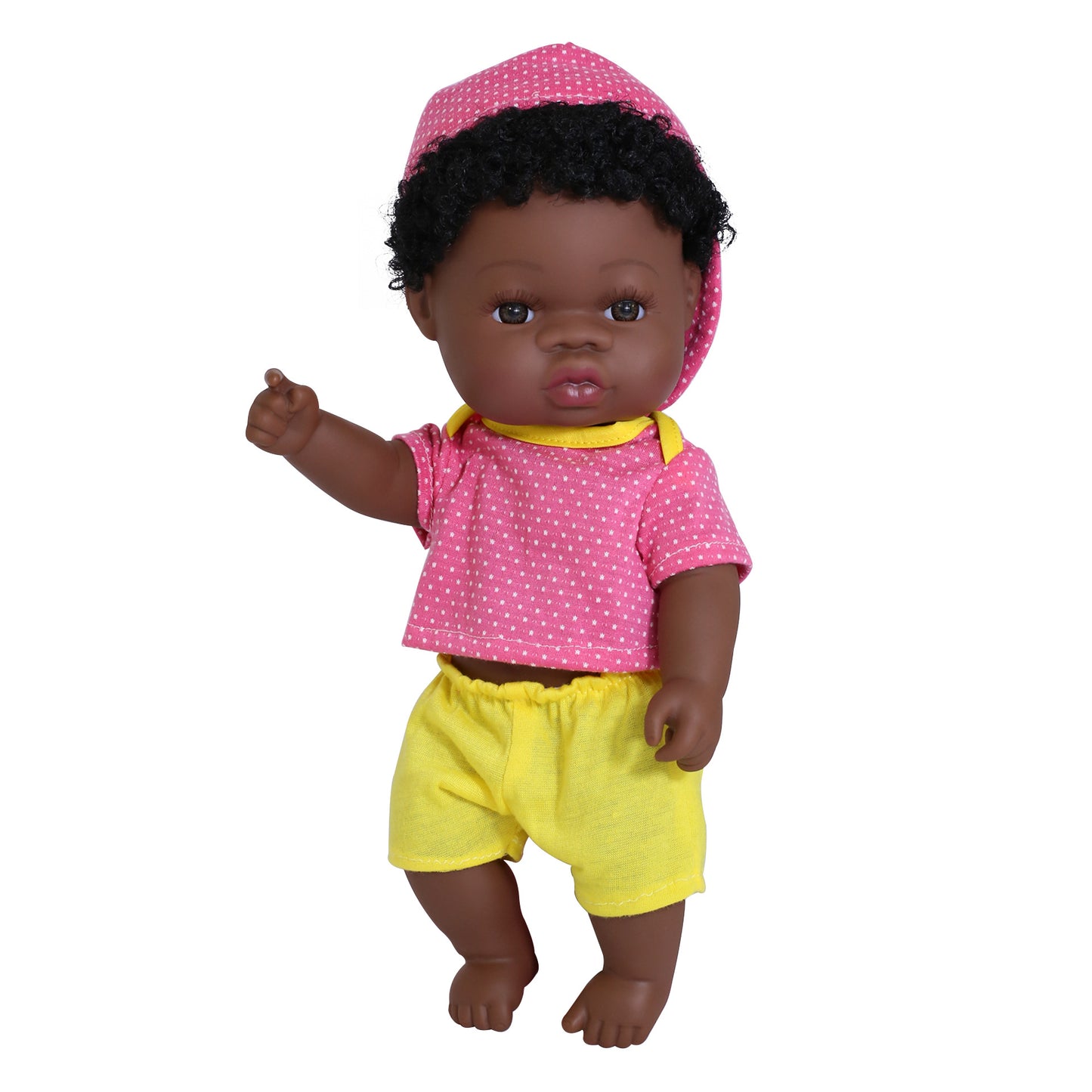 Black rebirth doll soft rubber simulation baby African dolly